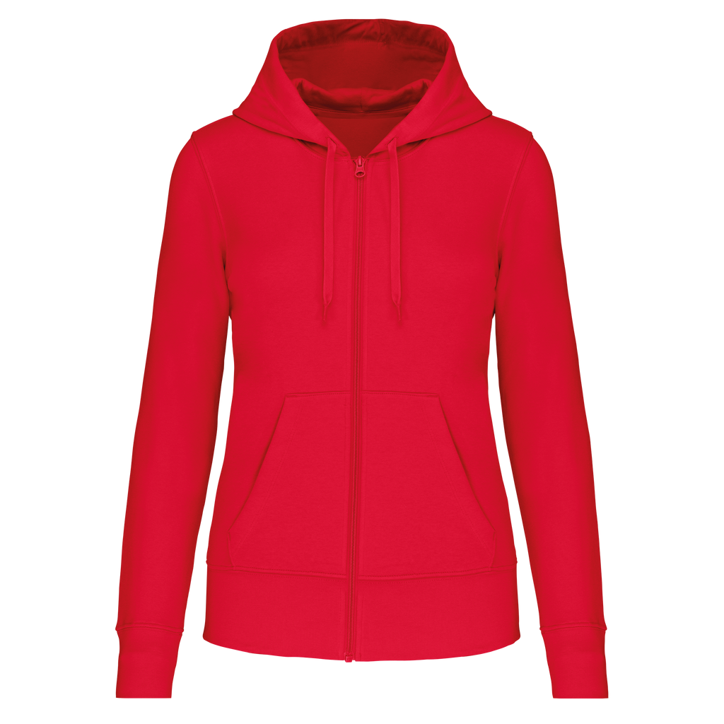 Veste zippée à capuche femme Red face