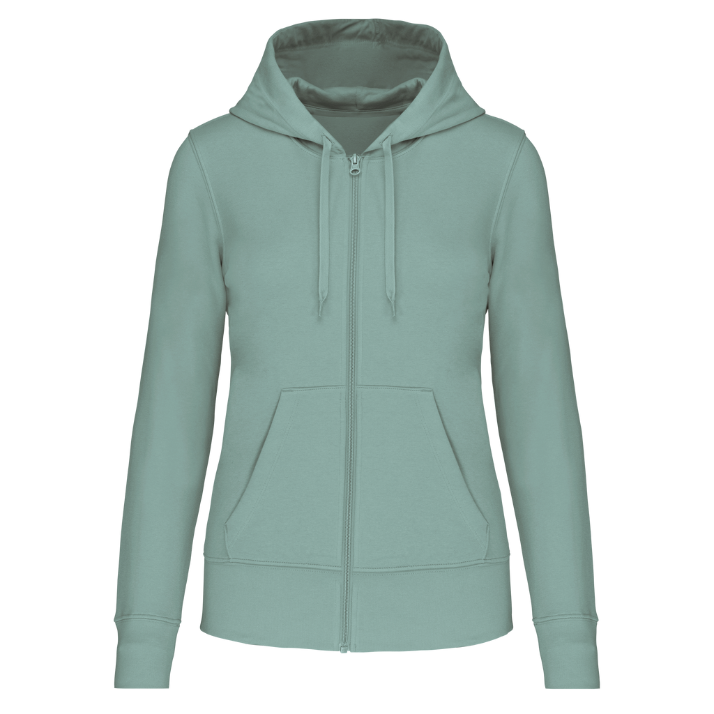 Veste zippée à capuche femme Sage face
