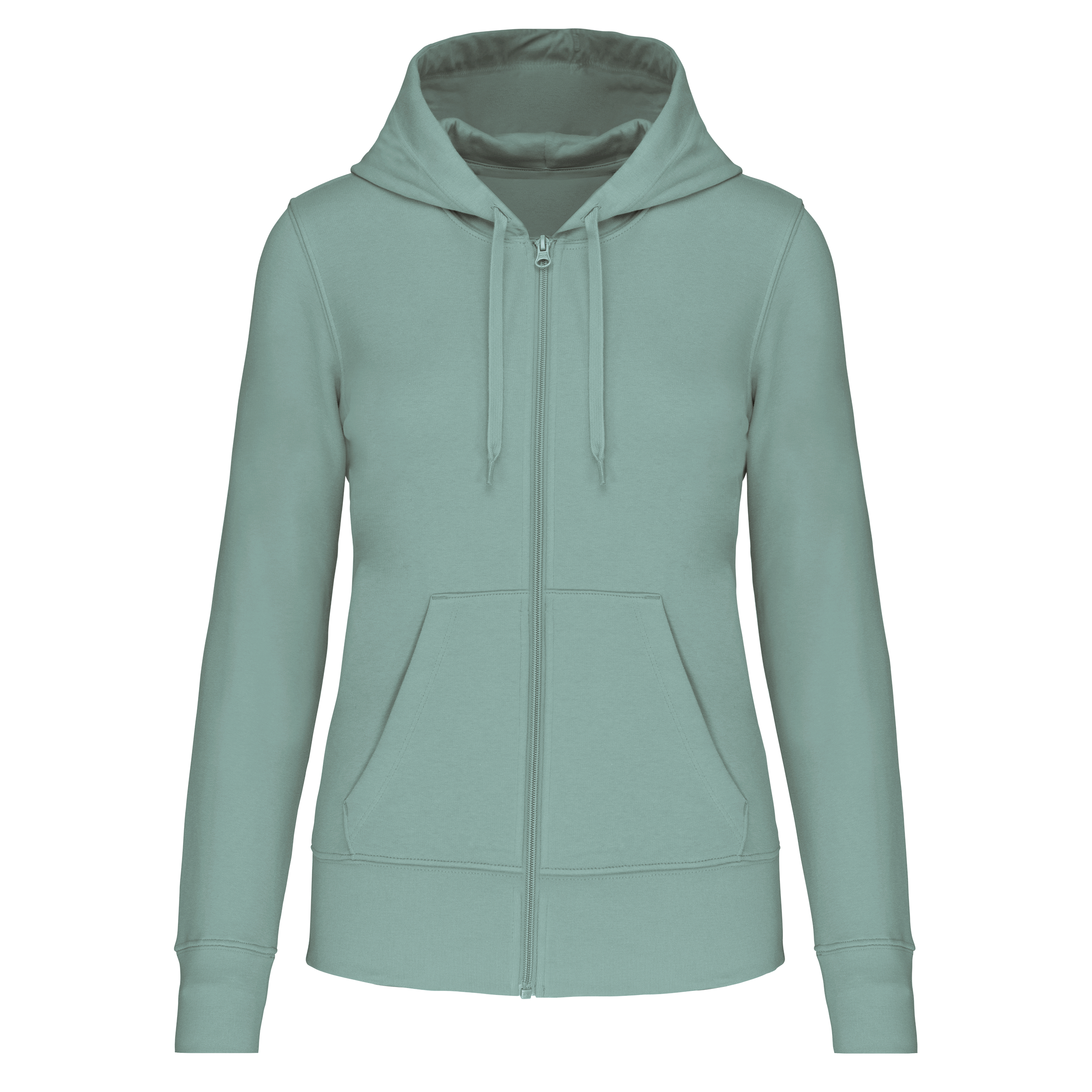 Veste zippée à capuche femme Sage face