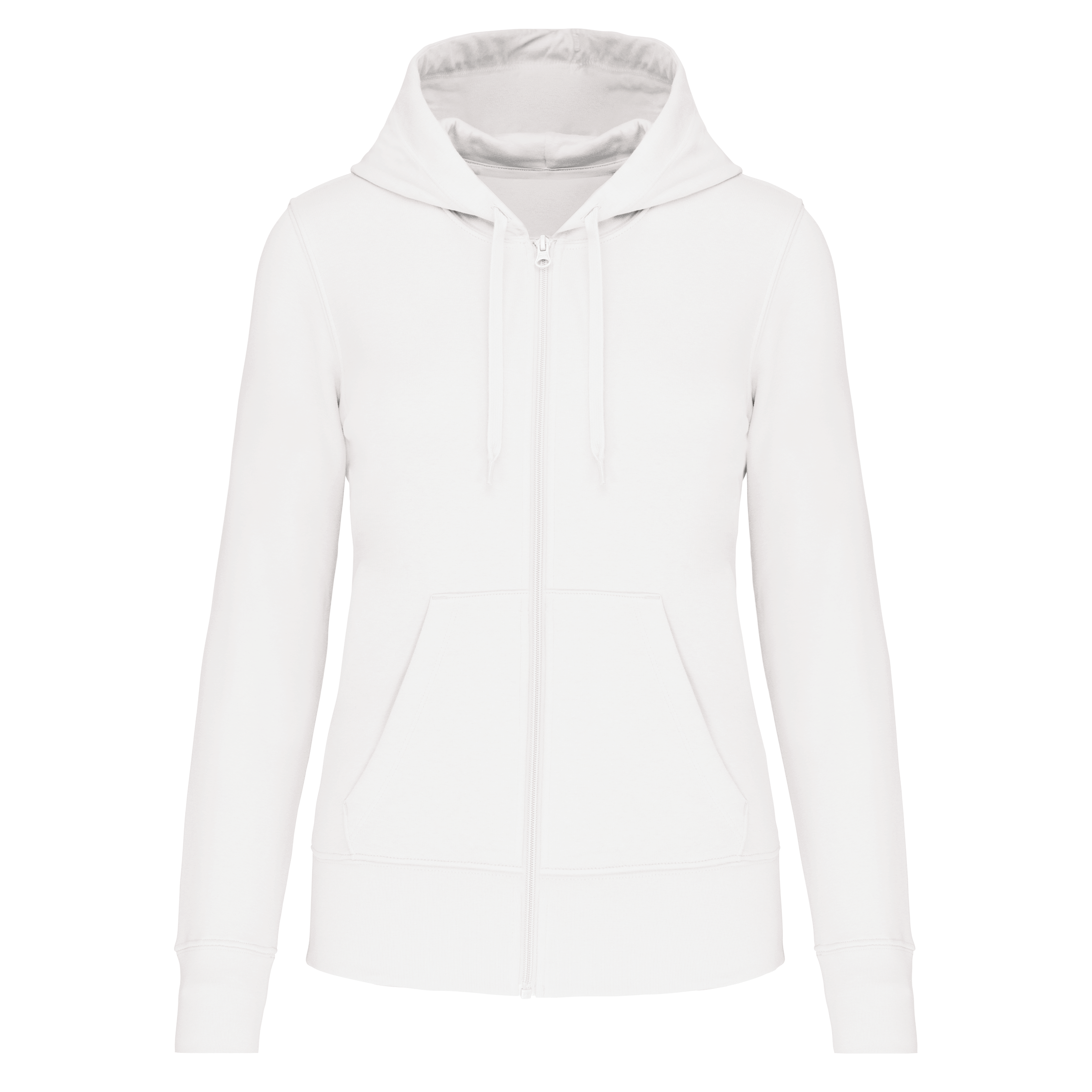 Veste zippée à capuche femme White face