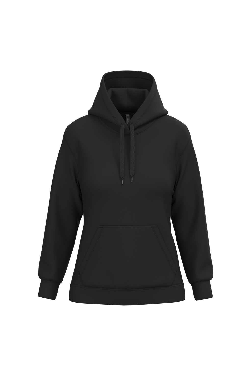 Hoodie femme personnalisable — Black, vue de face