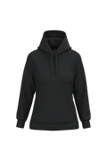 Hoodie femme personnalisable — Black, vue de face