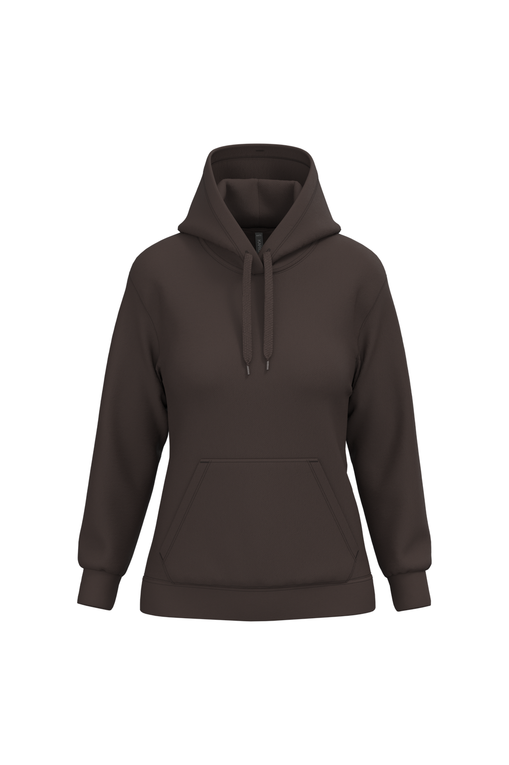 Hoodie femme personnalisable — Chocolate, vue de face