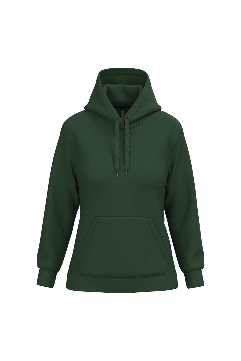 Hoodie femme personnalisable — Forest Green, vue de face