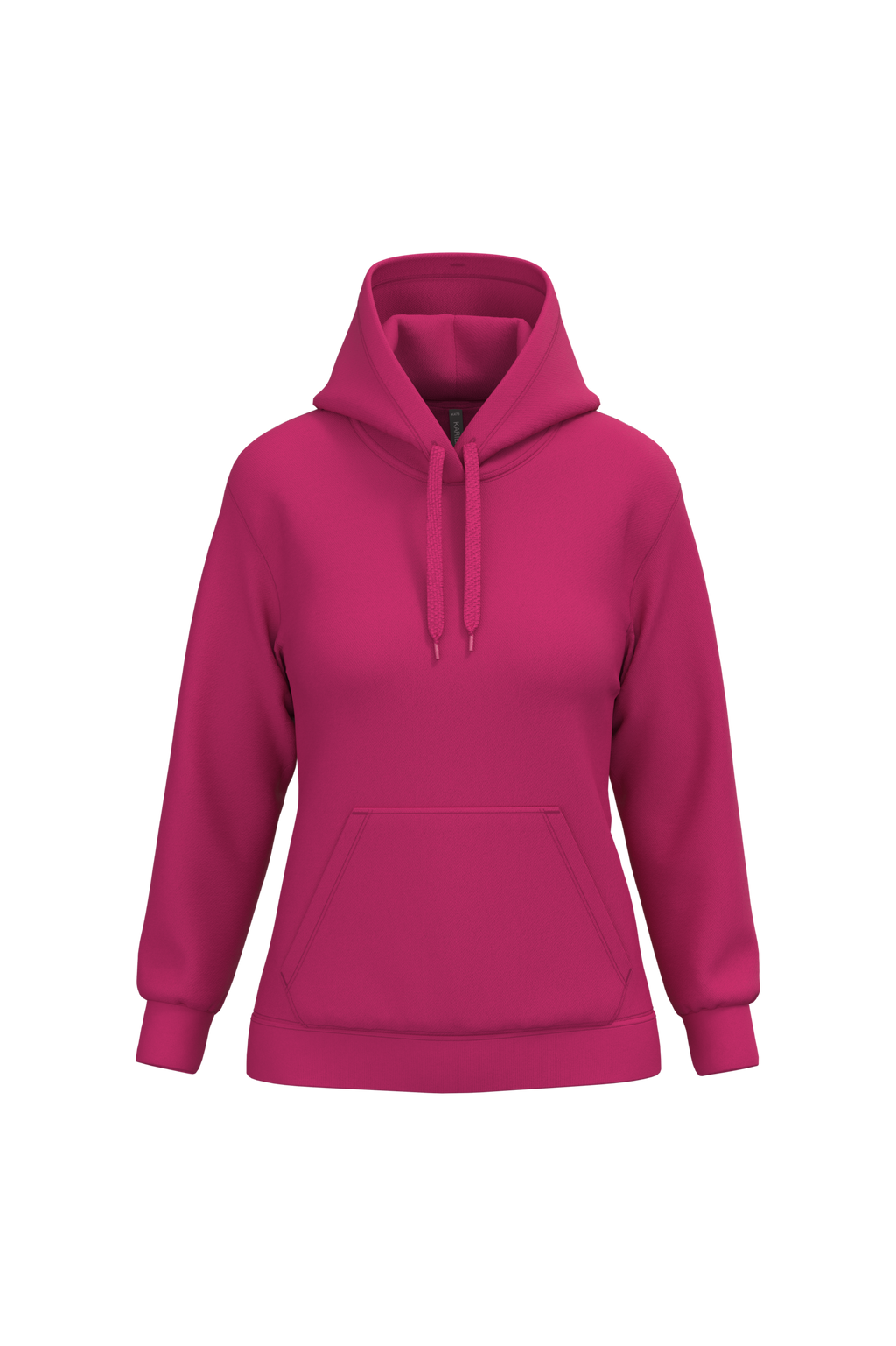 Hoodie femme personnalisable — Fuchsia, vue de face