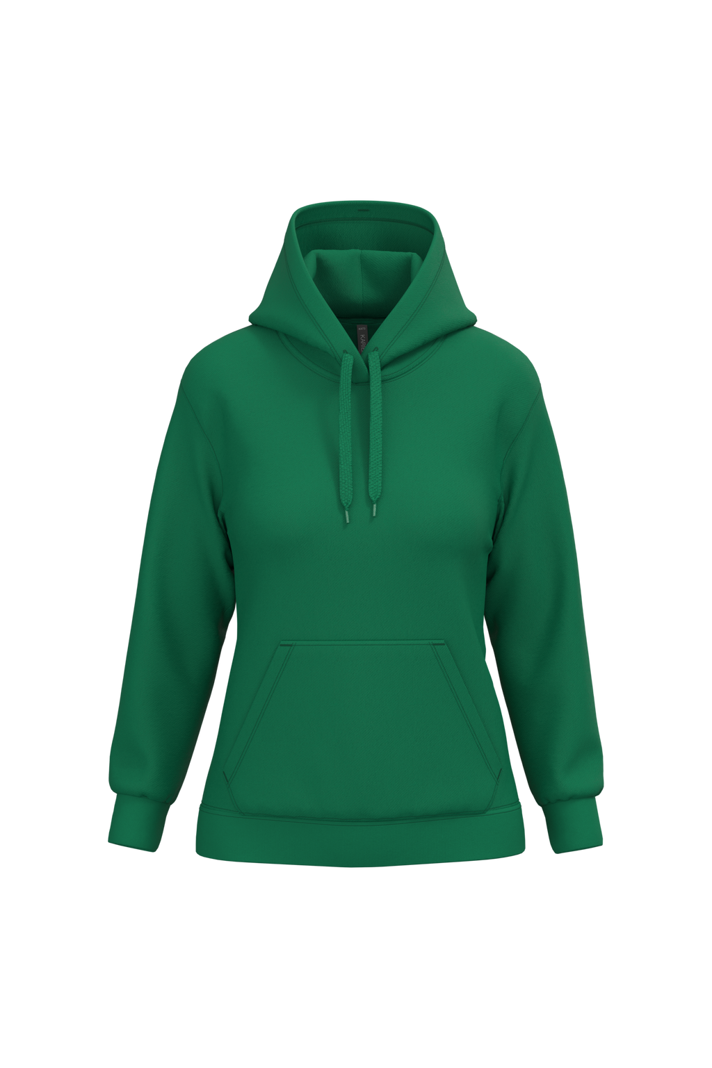 Hoodie femme personnalisable — Kelly Green, vue de face