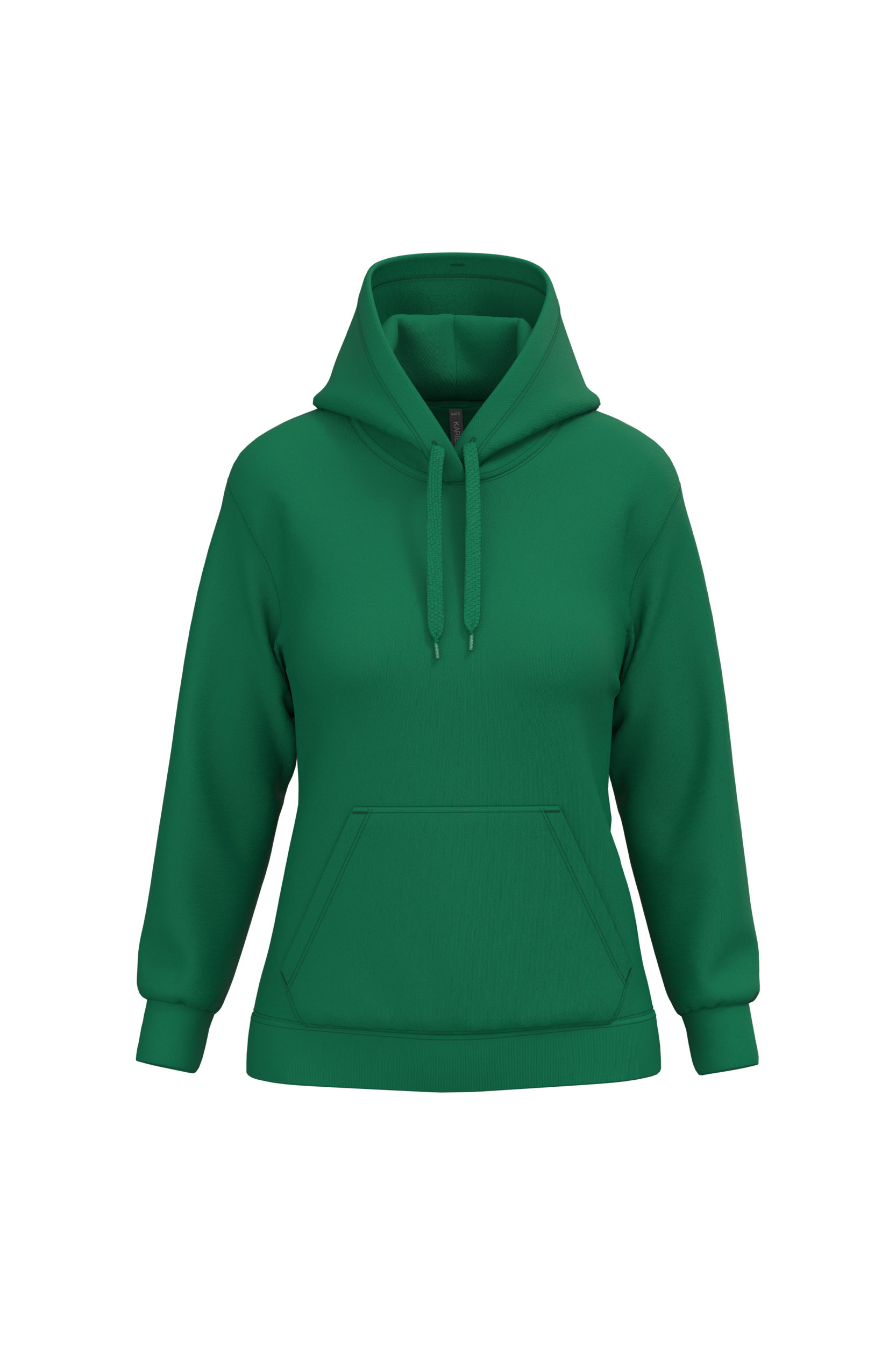 Hoodie femme personnalisable — Kelly Green, vue de face