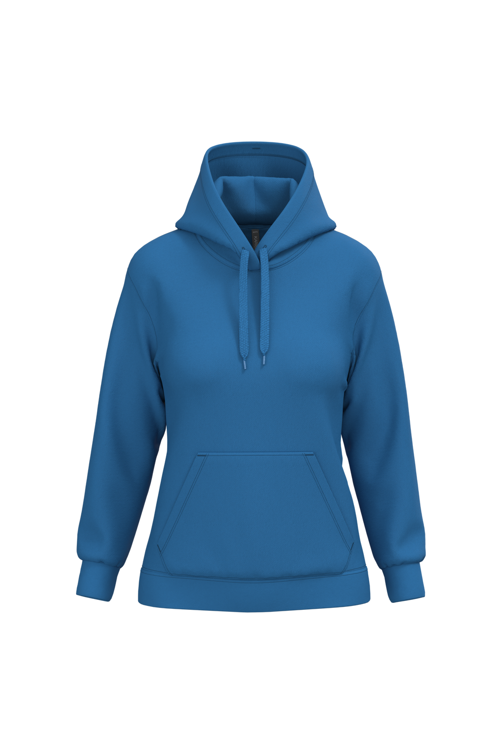 Hoodie femme personnalisable — Light Royal Blue, vue de face