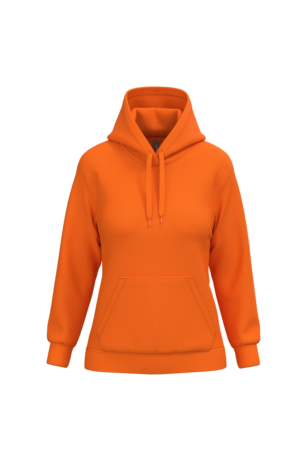Hoodie femme personnalisable — Orange, vue de face