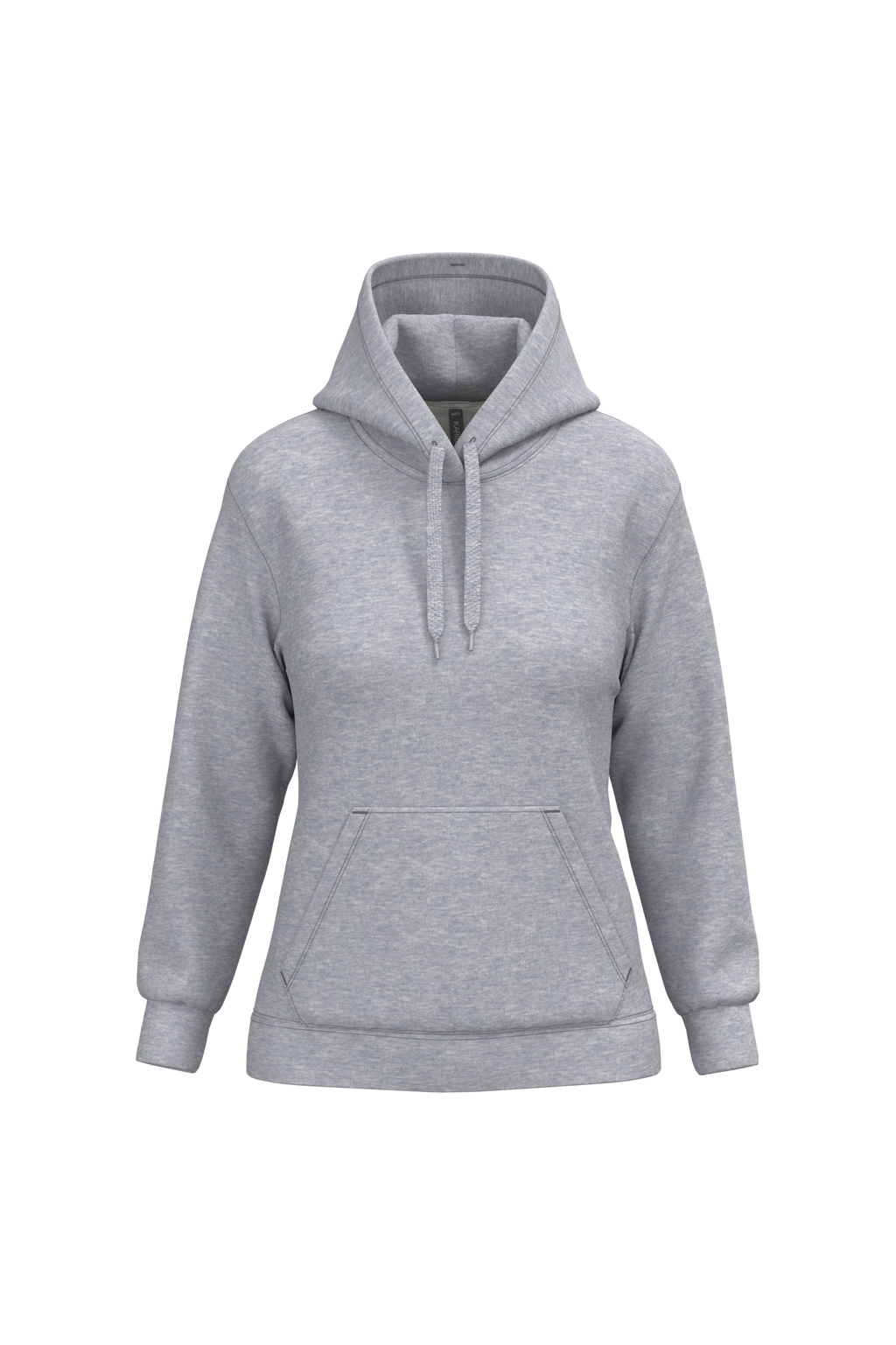 Hoodie femme personnalisable — Oxford Grey, vue de face