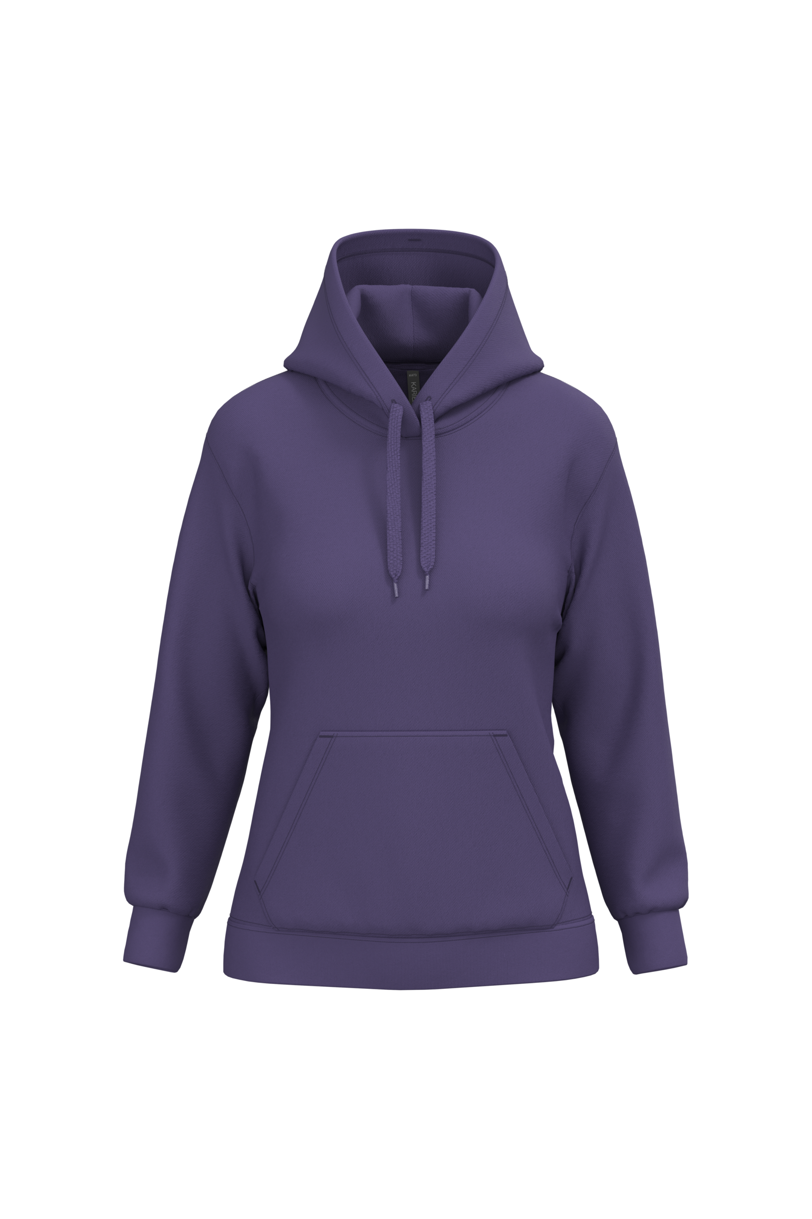 Hoodie femme personnalisable — Purple, vue de face