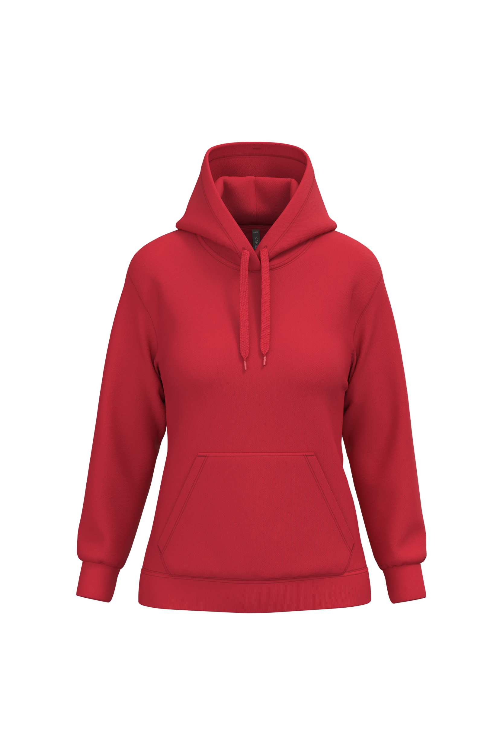 Hoodie femme personnalisable — Red, vue de face