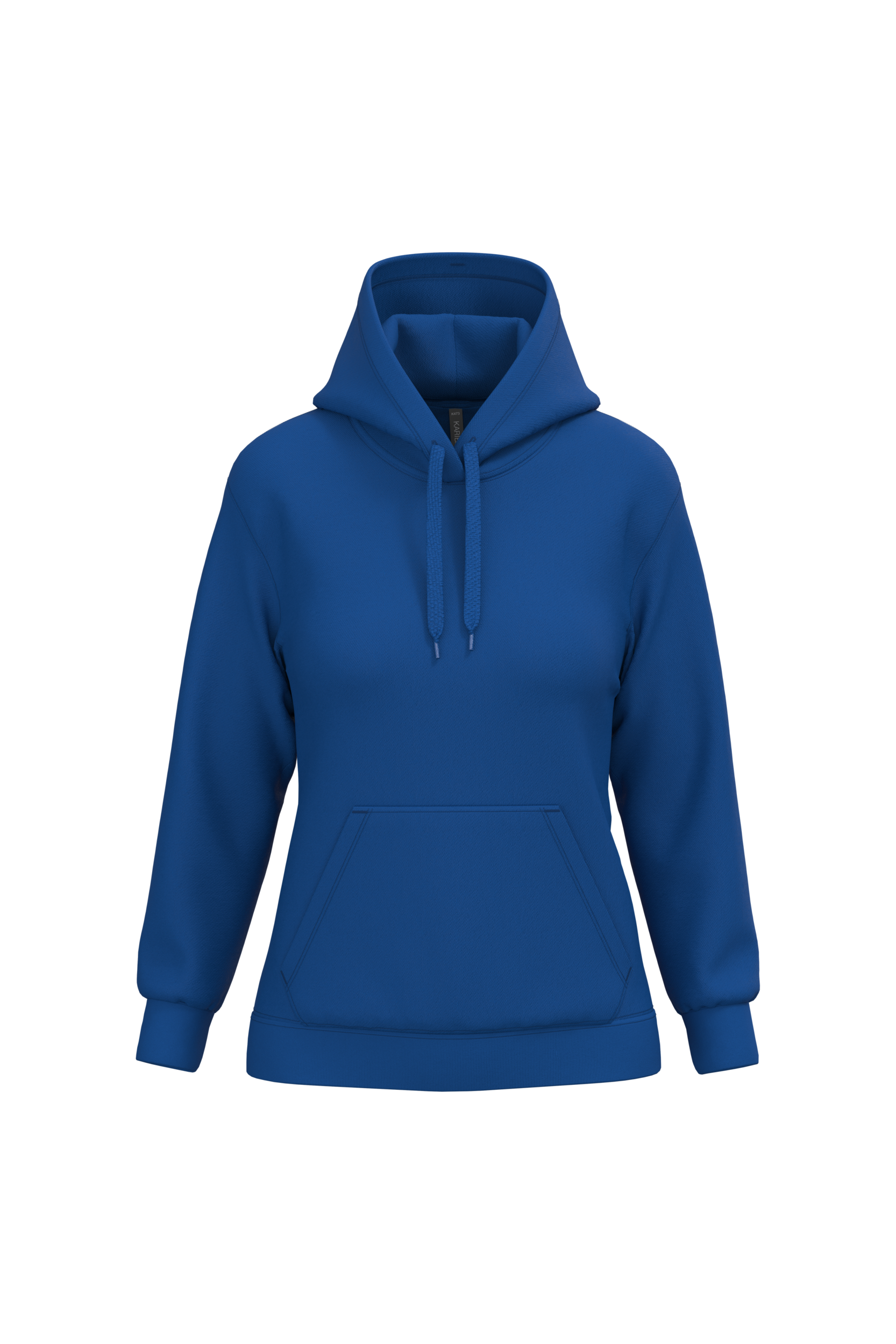 Hoodie femme personnalisable — Royal Blue, vue de face