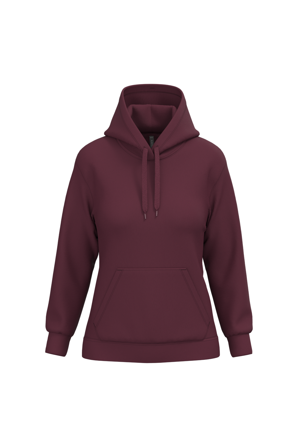Hoodie femme personnalisable — Wine, vue de face