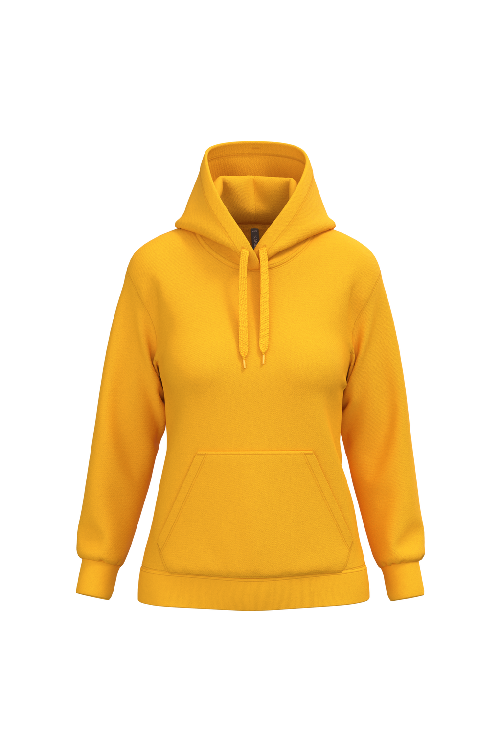 Hoodie femme personnalisable — Yellow, vue de face