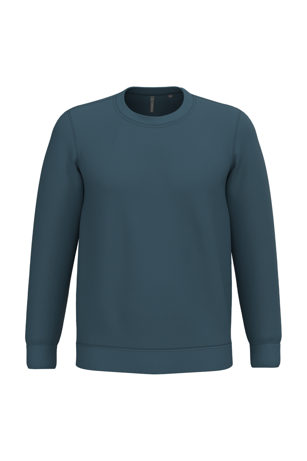 Sweatshirt col rond unisexe personnalisable — coloris Orion Blue, vue de face