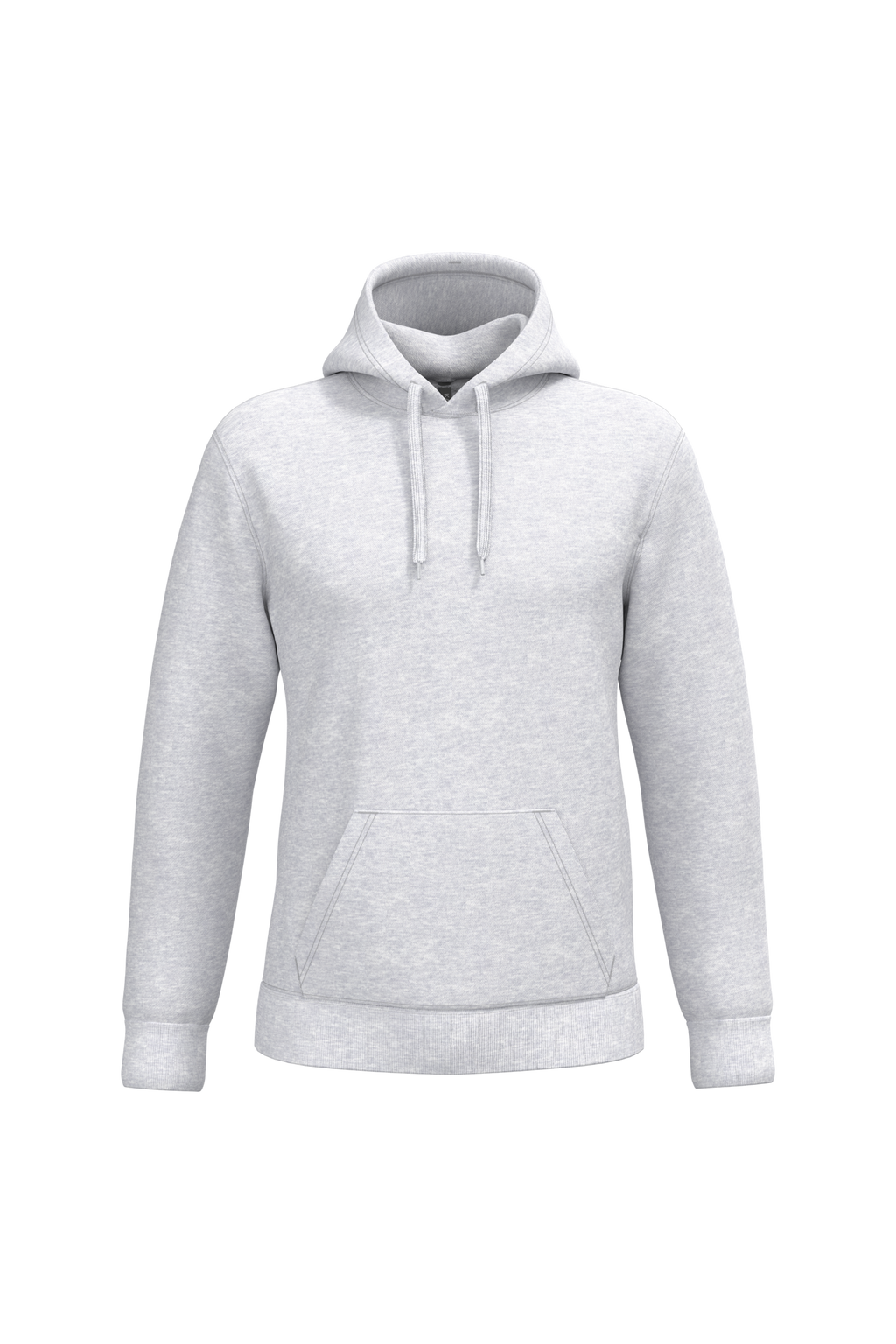 Sweat a capuche homme personnalisable - coloris Ash Heather - face