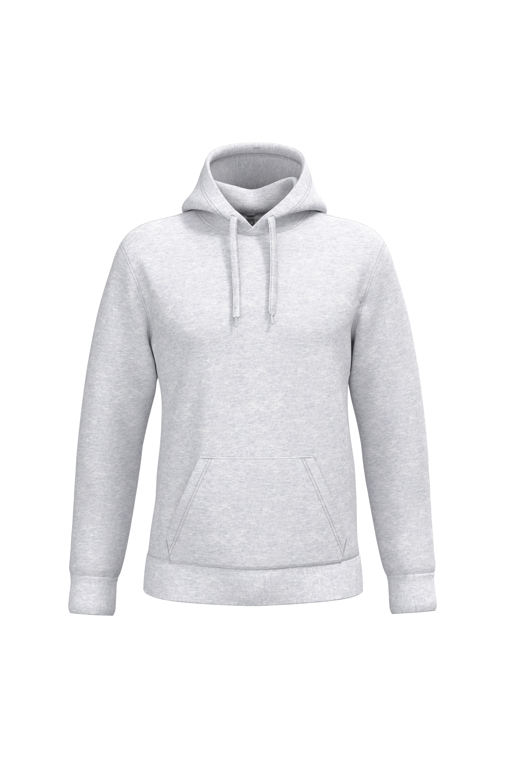 Sweat a capuche homme personnalisable - coloris Ash Heather - face