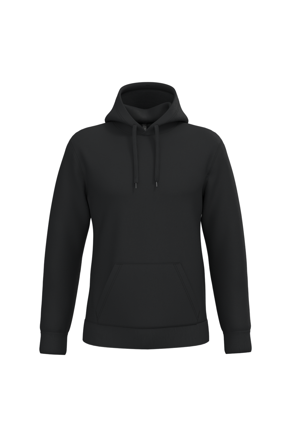 Sweat a capuche homme personnalisable - coloris Black - face
