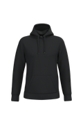Sweat a capuche homme personnalisable - coloris Black - face