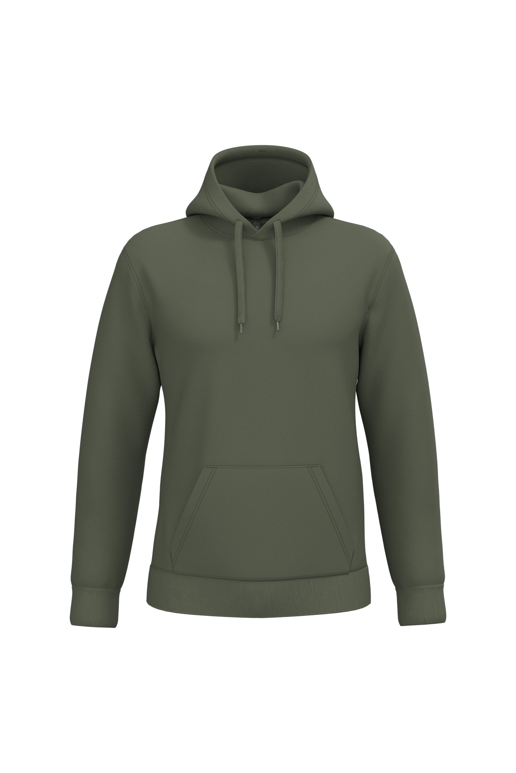 Sweat a capuche homme personnalisable - coloris Caper Green - face