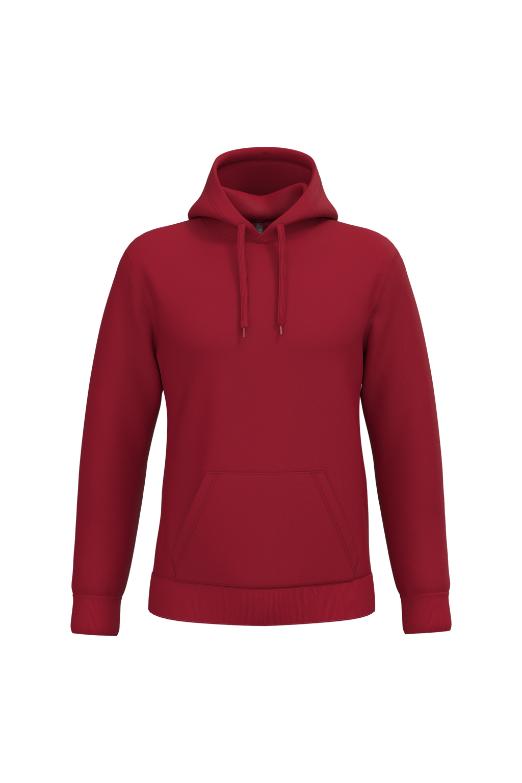 Sweat a capuche homme personnalisable - coloris Cherry Red - face