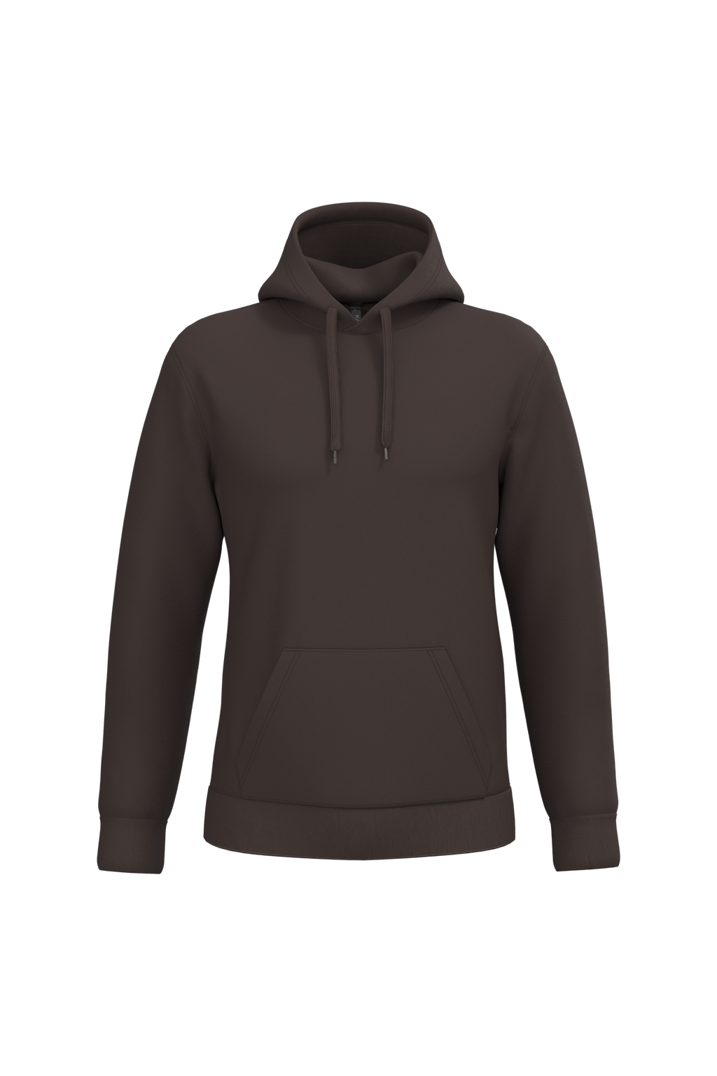 Sweat a capuche homme personnalisable - coloris Chocolate - face