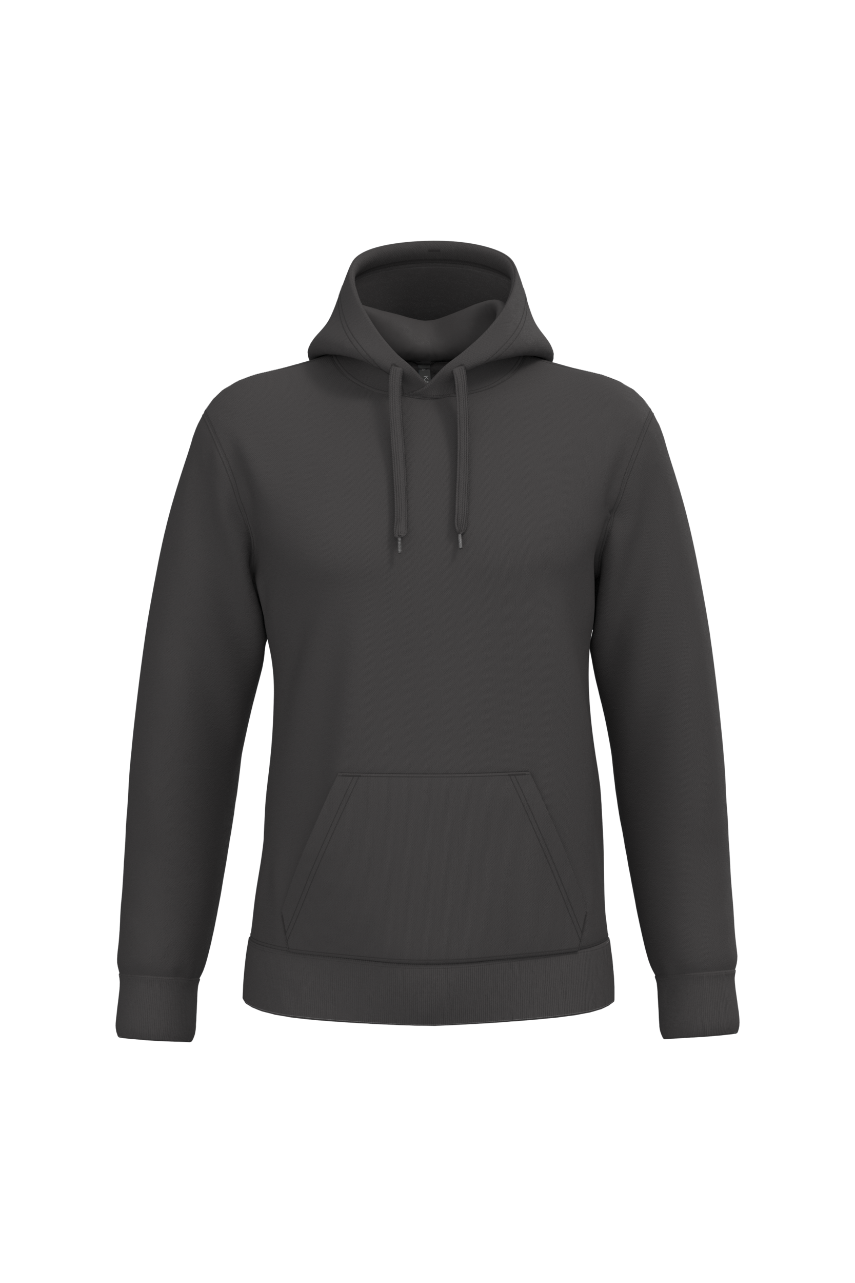 Sweat a capuche homme personnalisable - coloris Dark Grey - face