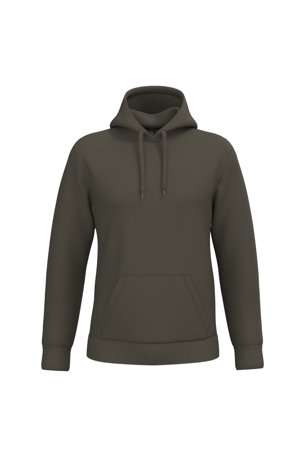 Sweat a capuche homme personnalisable - coloris Dark Khaki - face