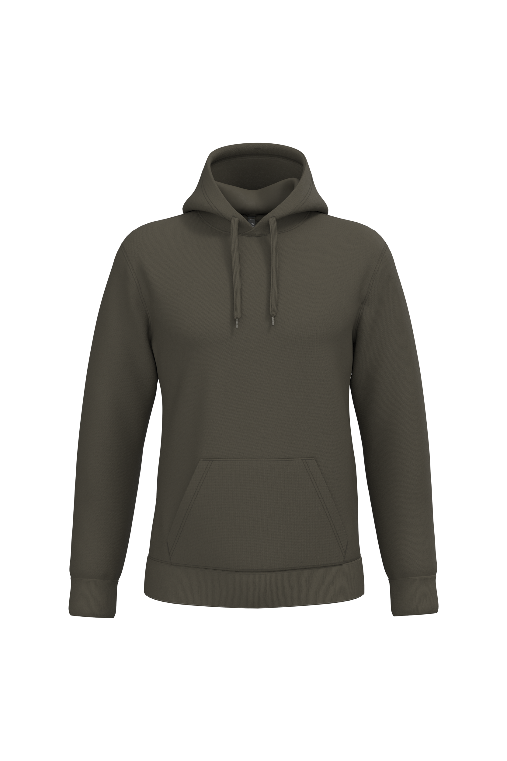 Sweat a capuche homme personnalisable - coloris Dark Khaki - face
