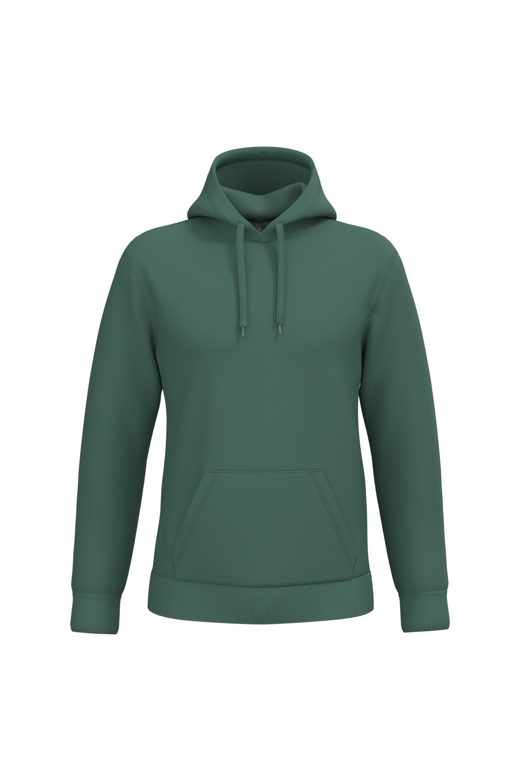 Sweat a capuche homme personnalisable - coloris Earthy Green - face