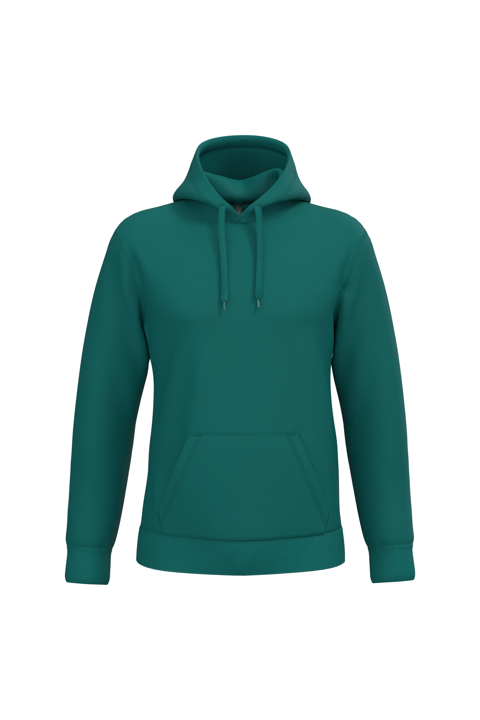 Sweat a capuche homme personnalisable - coloris Emerald Green - face