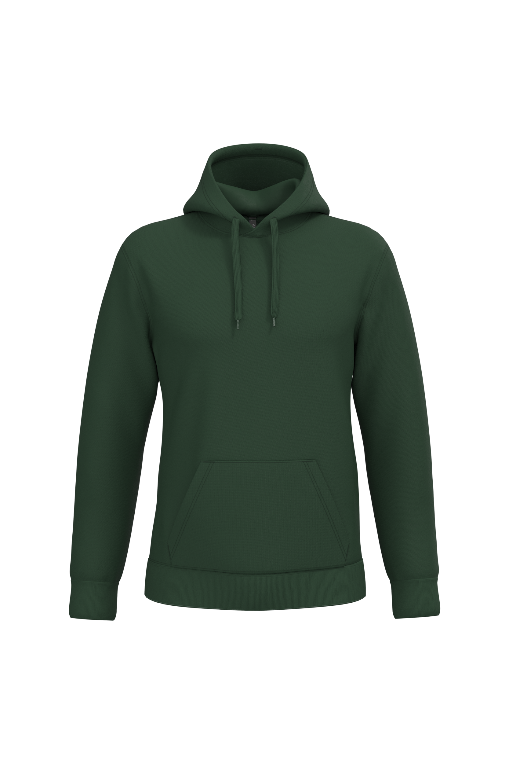 Sweat a capuche homme personnalisable - coloris Forest Green - face