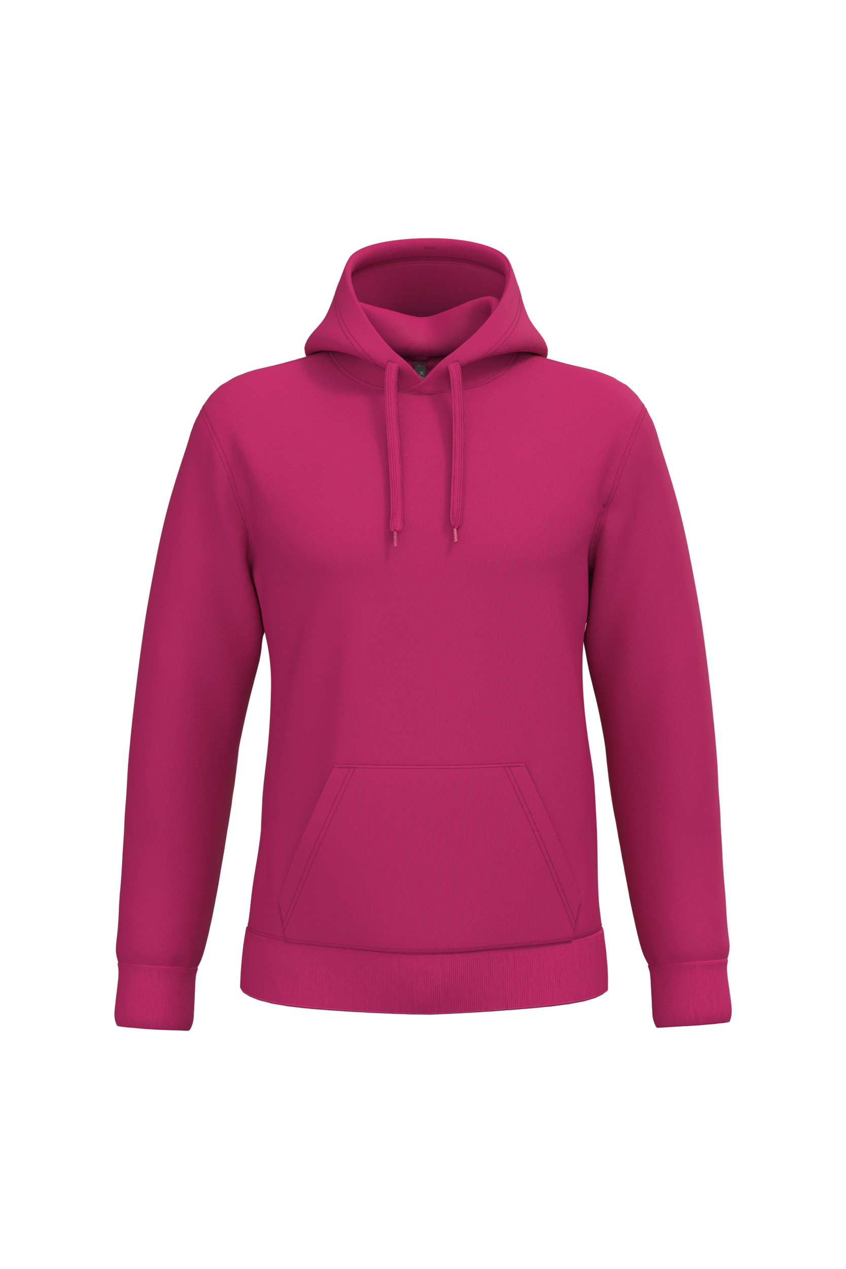 Sweat a capuche homme personnalisable - coloris Fuchsia - face