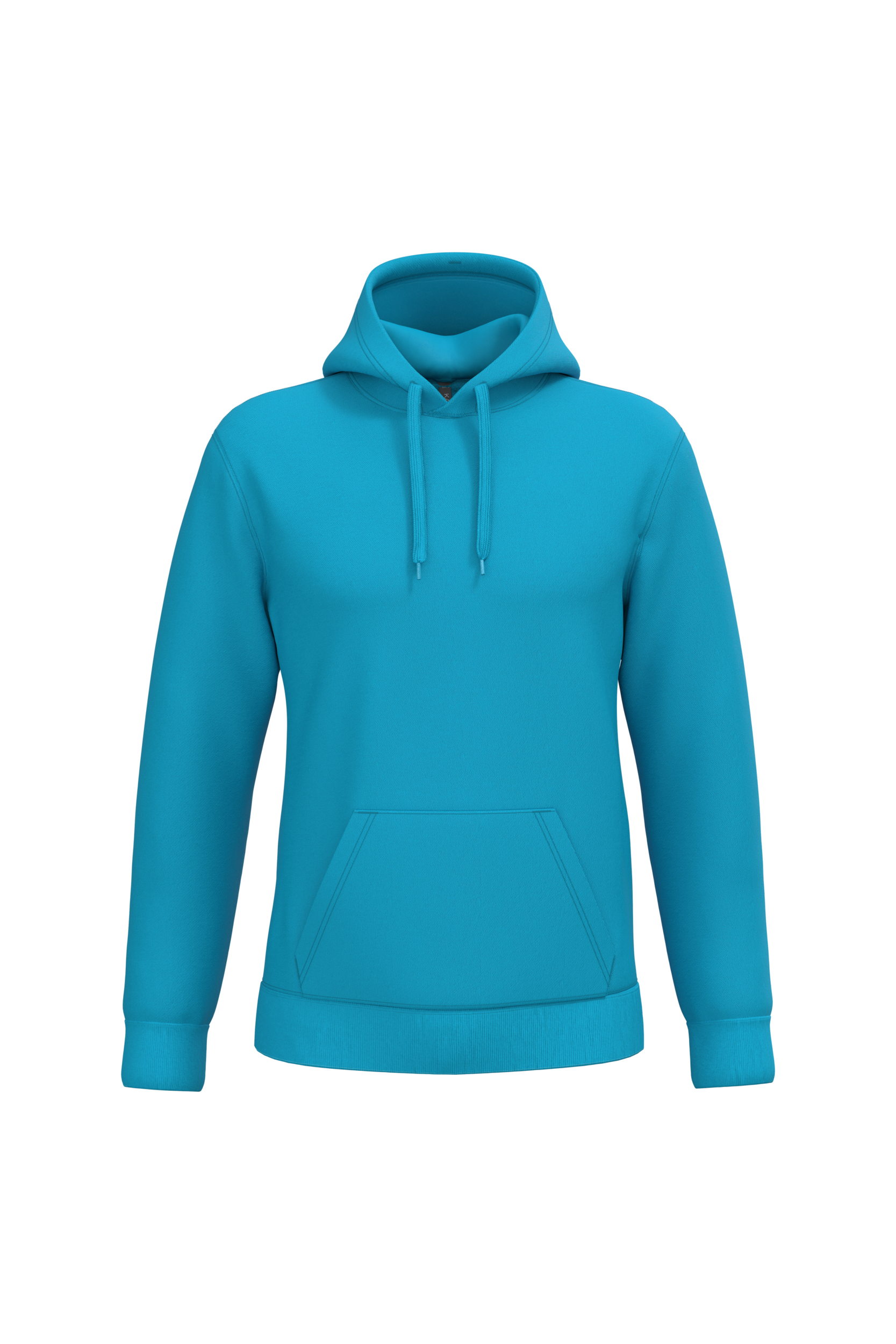 Sweat a capuche homme personnalisable - coloris Hawaii Blue - face