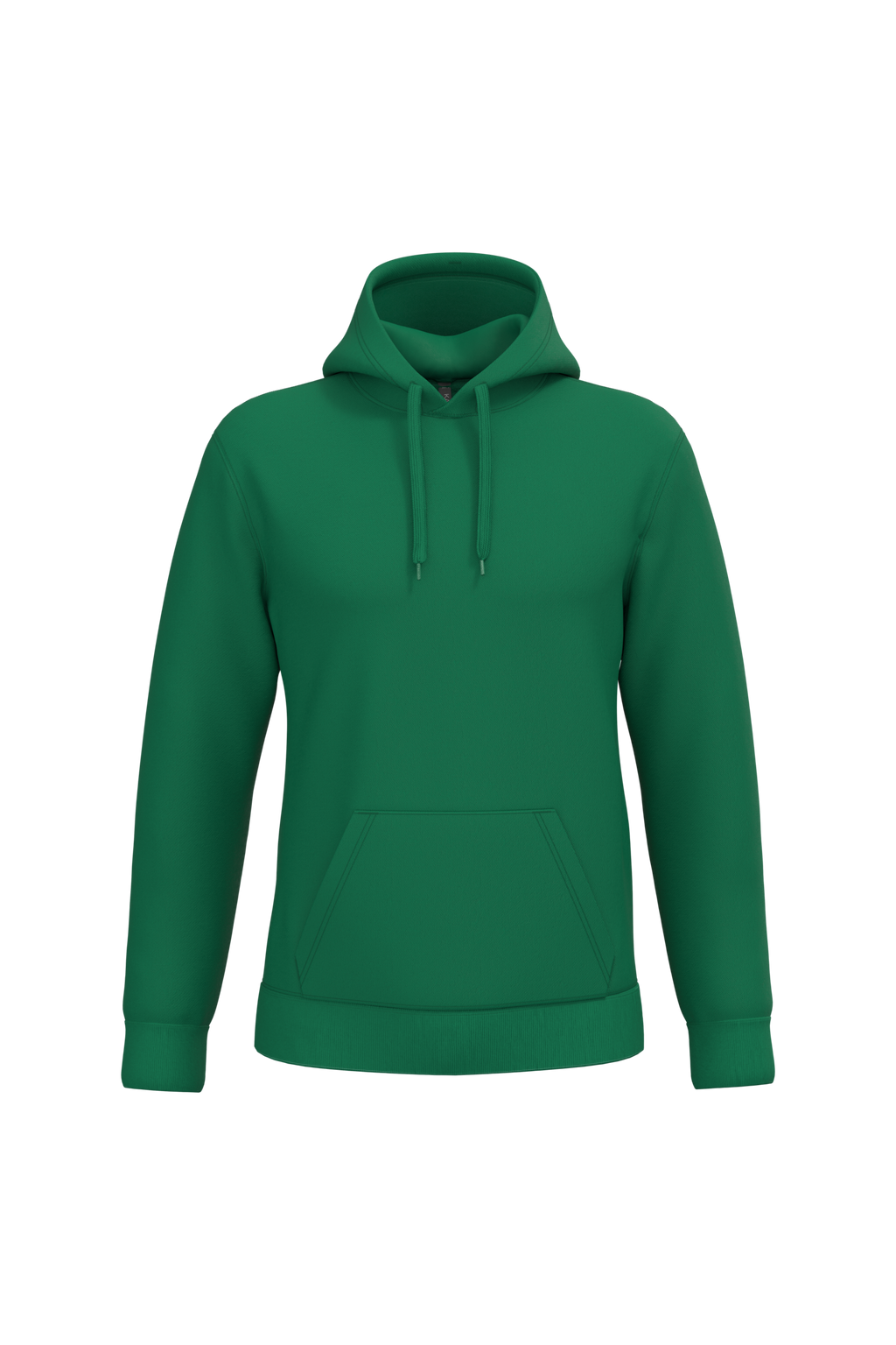 Sweat a capuche homme personnalisable - coloris Kelly Green - face