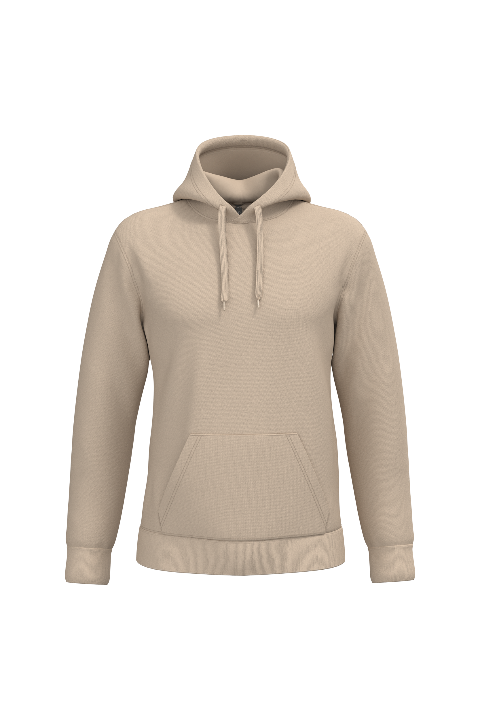 Sweat a capuche homme personnalisable - coloris Light Sand - face