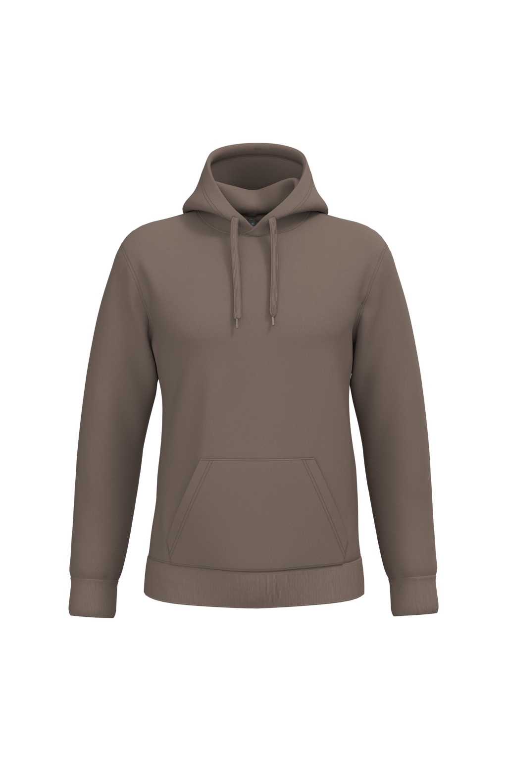Sweat a capuche homme personnalisable - coloris Moka Brown - face