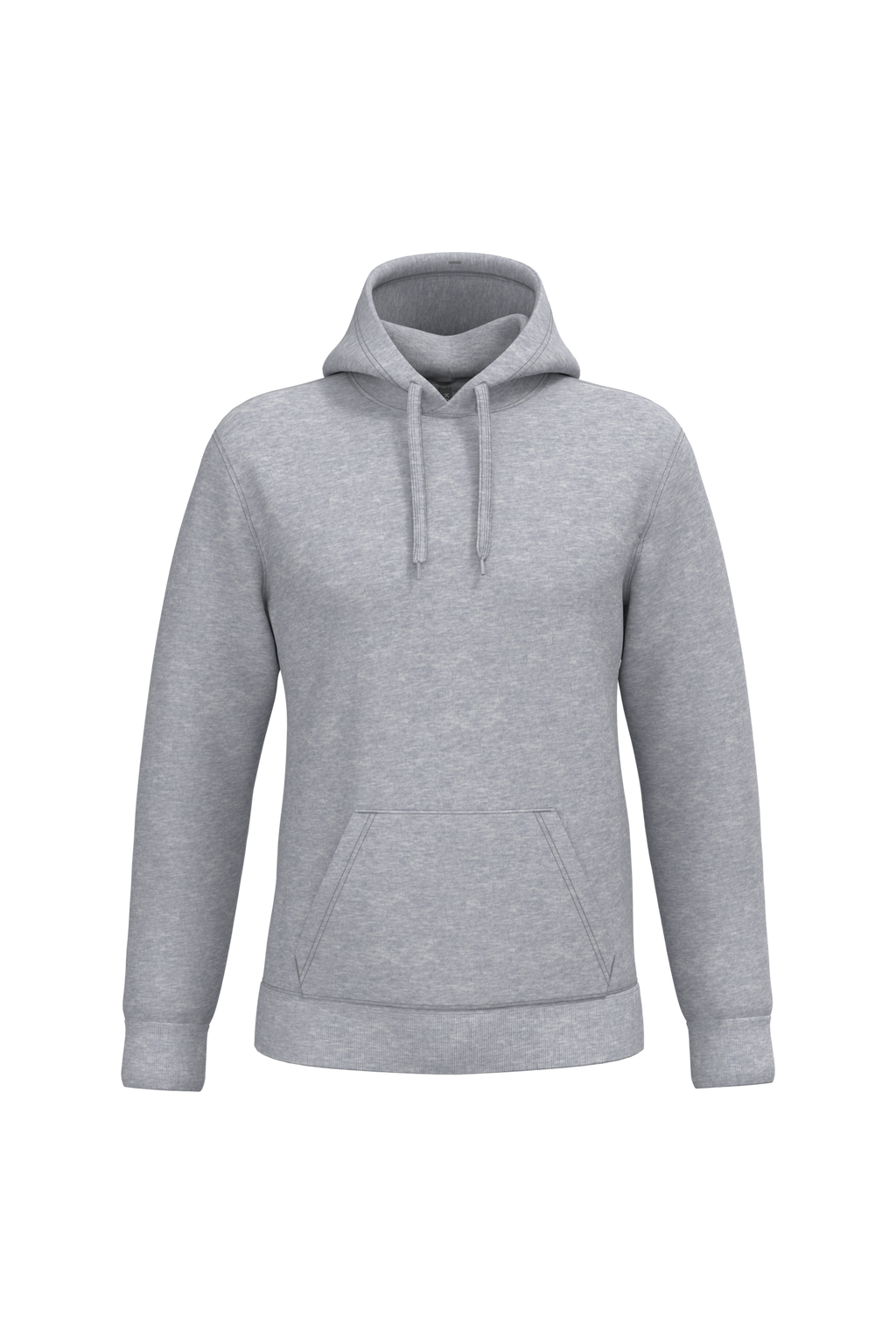 Sweat a capuche homme personnalisable - coloris Oxford Grey - face