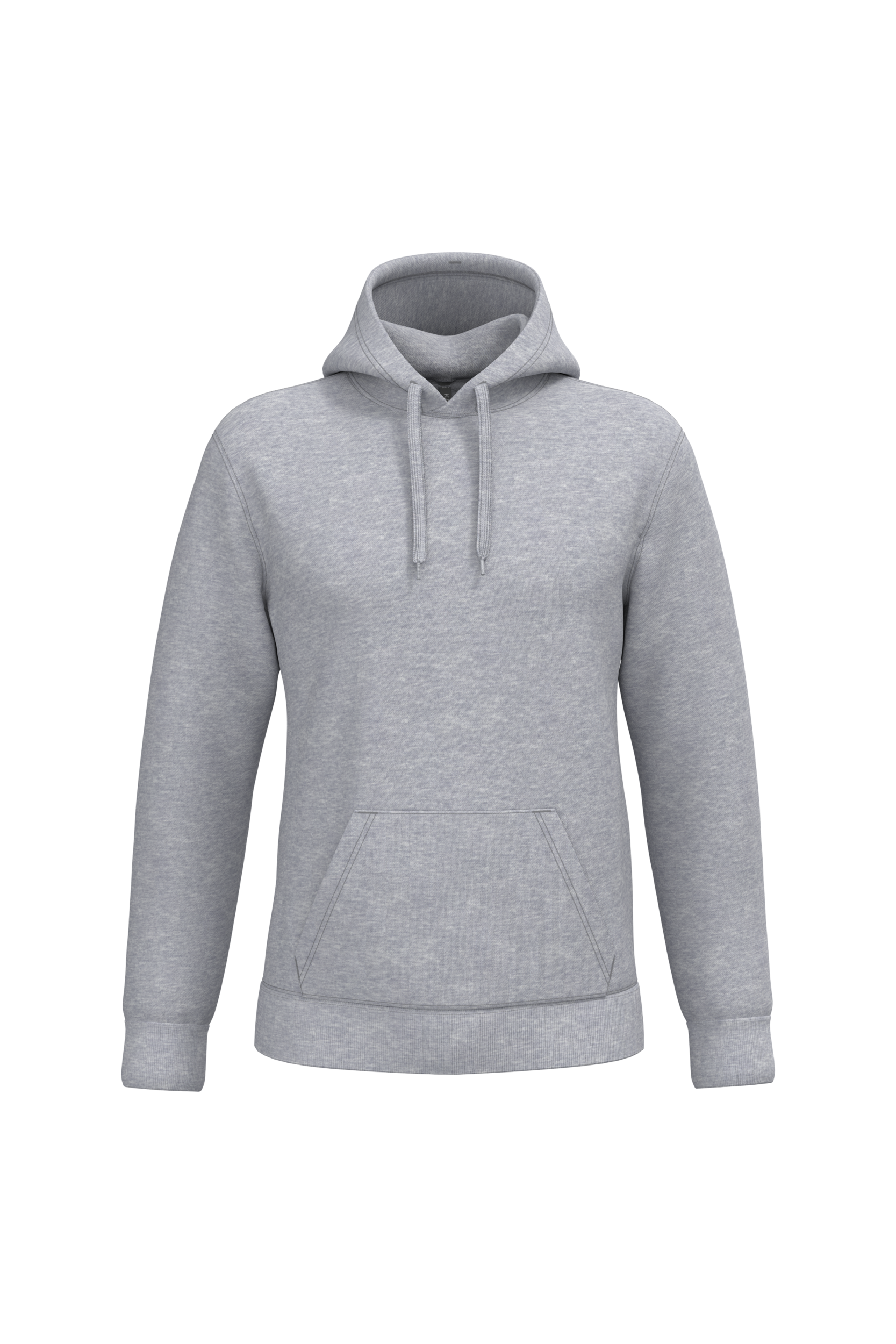 Sweat a capuche homme personnalisable - coloris Oxford Grey - face