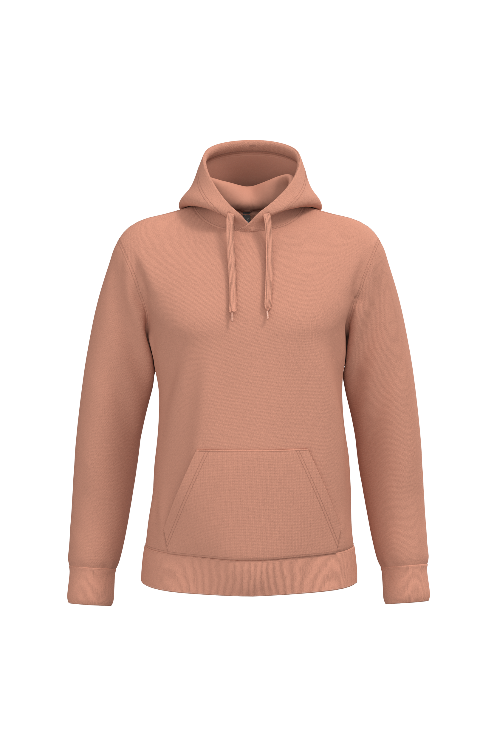 Sweat a capuche homme personnalisable - coloris Peach - face