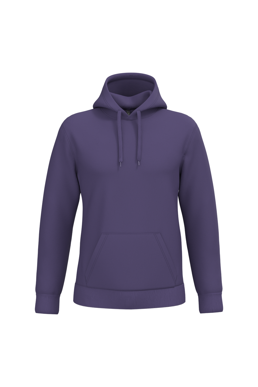 Sweat a capuche homme personnalisable - coloris Purple - face