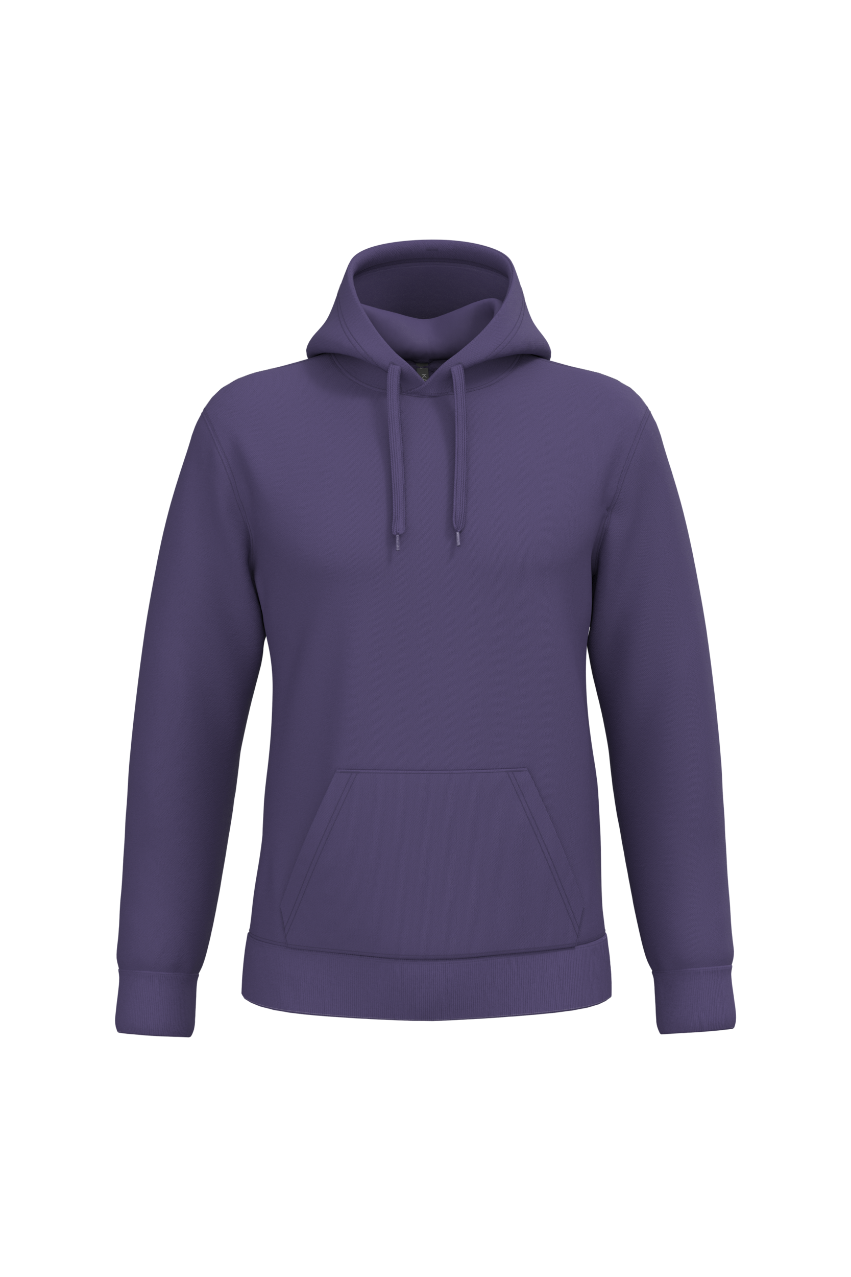 Sweat a capuche homme personnalisable - coloris Purple - face
