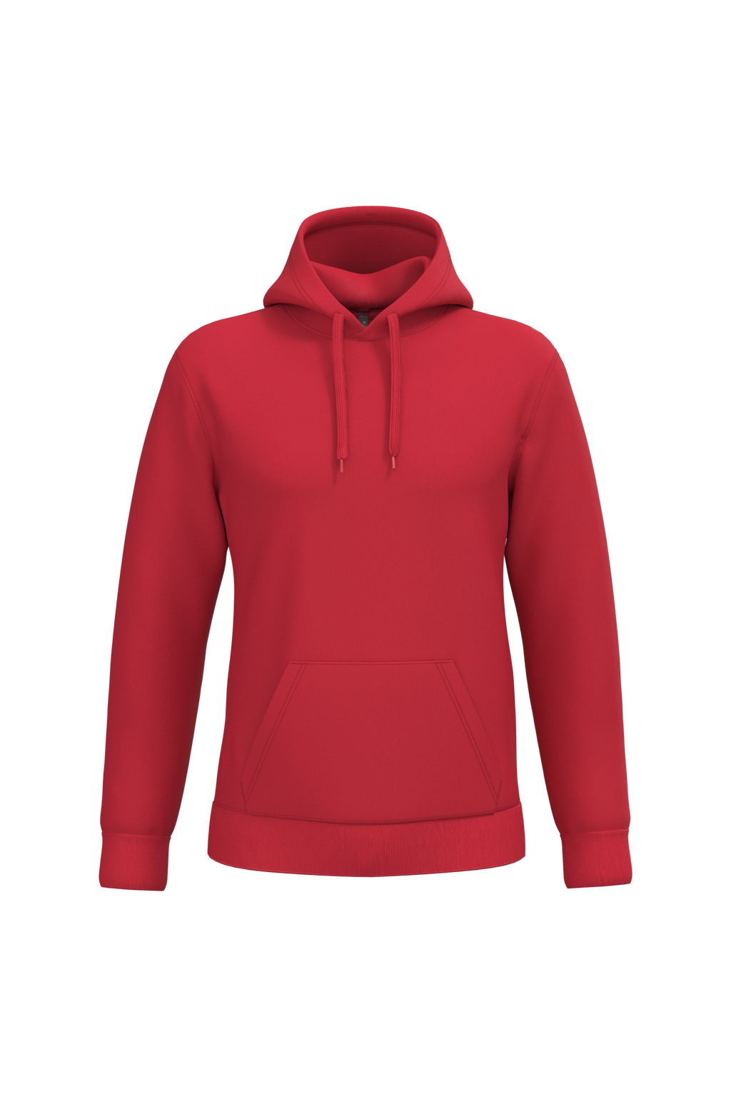 Sweat a capuche homme personnalisable - coloris Red - face