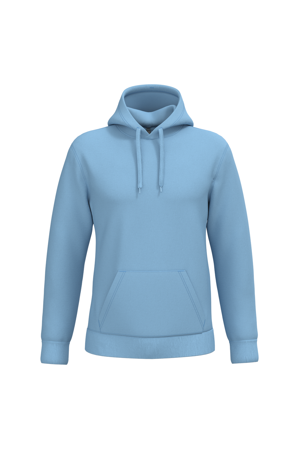 Sweat a capuche homme personnalisable - coloris Sky Blue - face