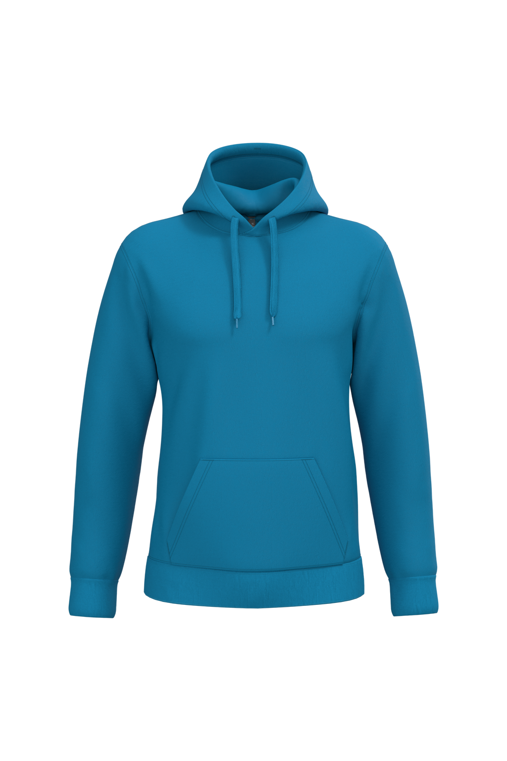 Sweat a capuche homme personnalisable - coloris Tropical Blue - face