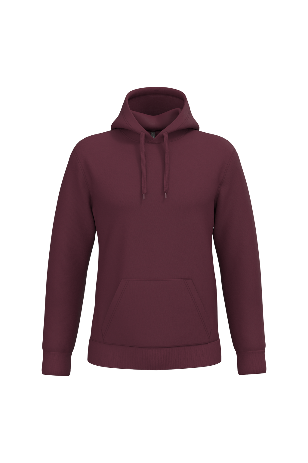 Sweat a capuche homme personnalisable - coloris Wine - face