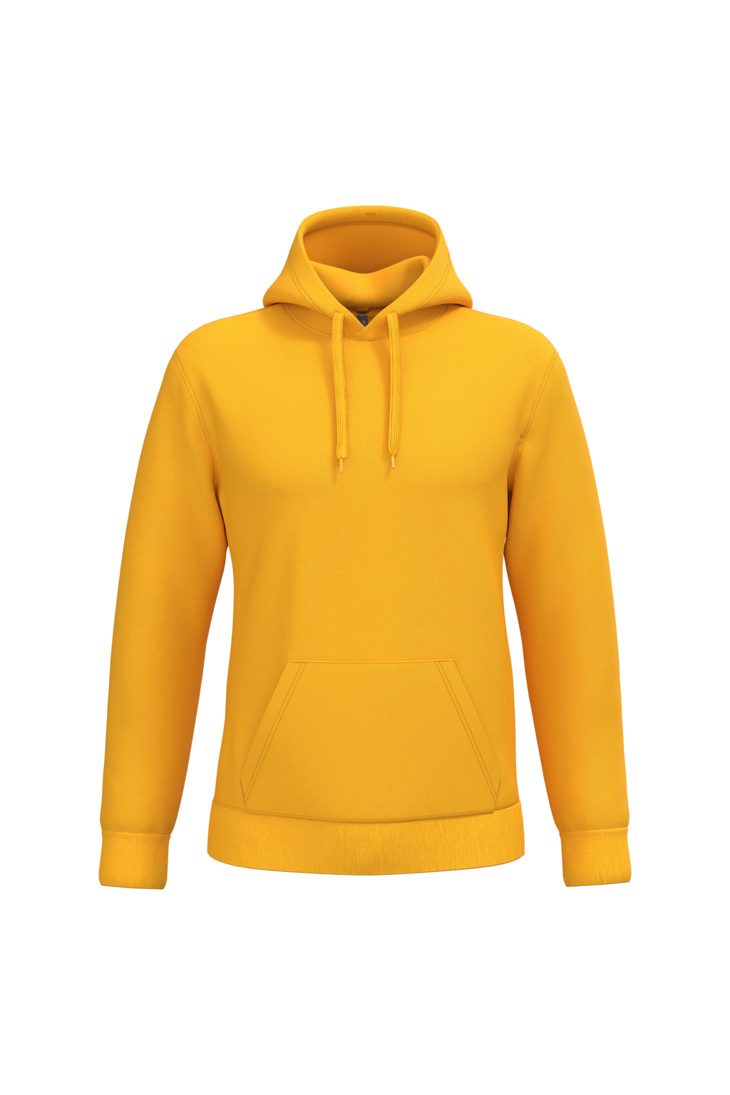 Sweat a capuche homme personnalisable - coloris Yellow - face
