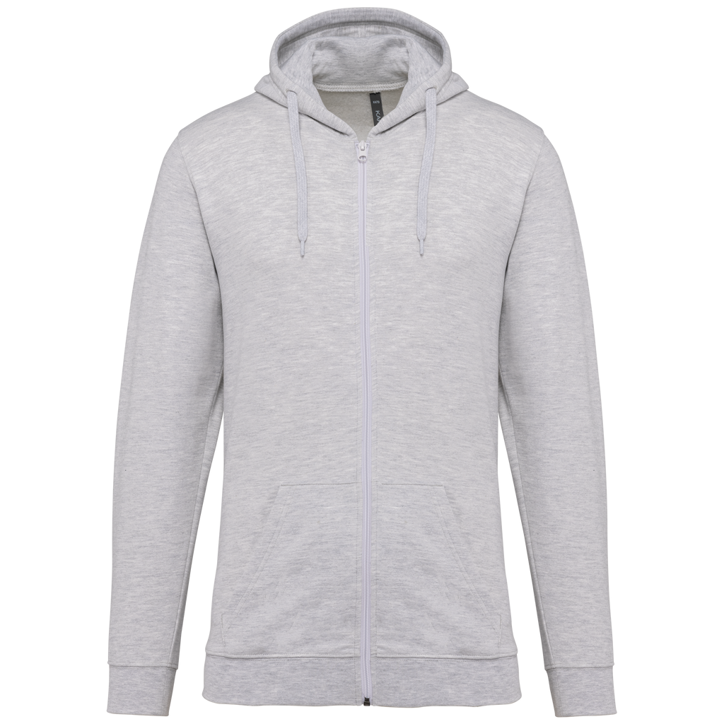 Sweat zippé à capuche unisexe — Ash Heather
