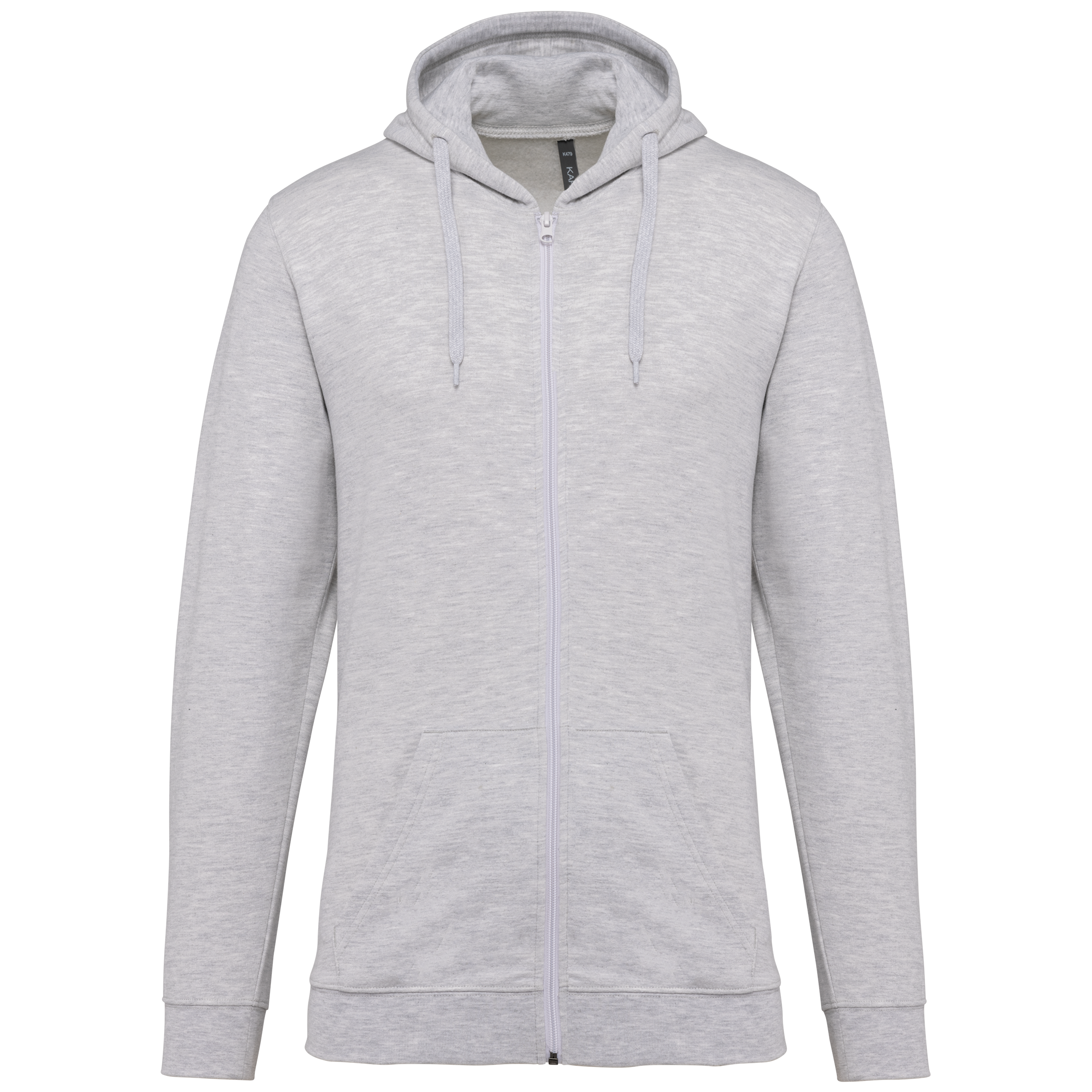 Sweat zippé à capuche unisexe — Ash Heather